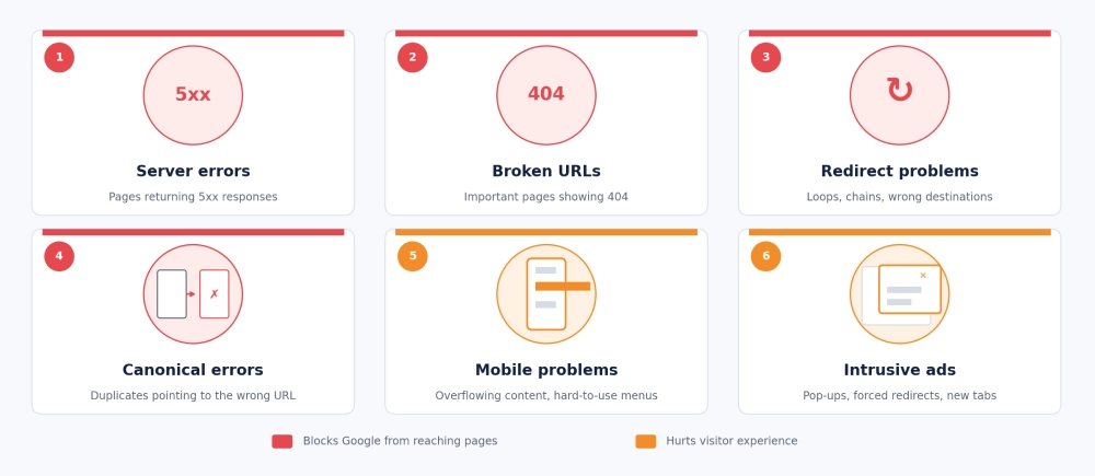 Technical Errors and a Poor Mobile Experience Are Hurting Your Website