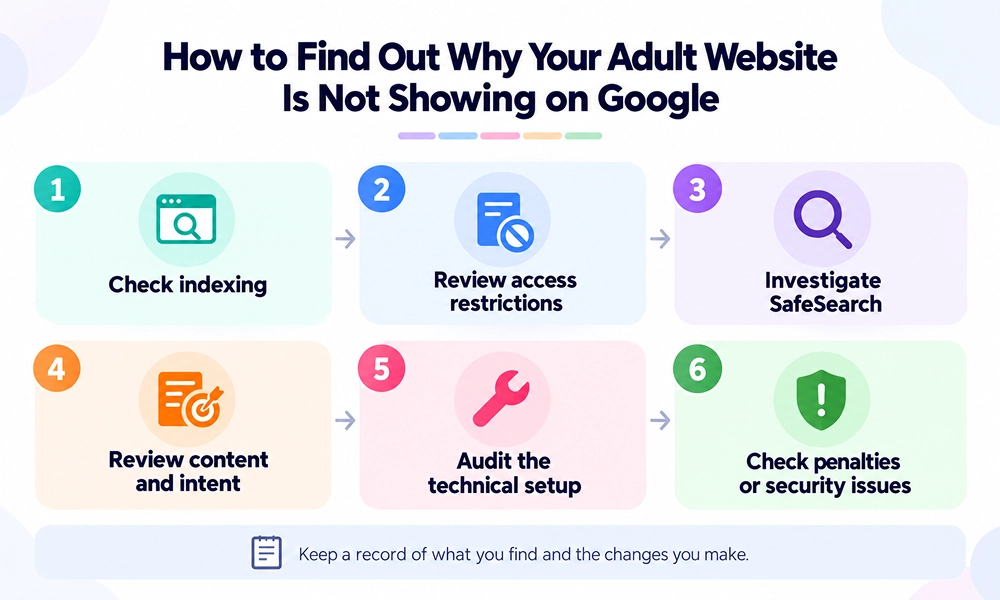 How to Find Out Why Your Adult Website Is Not Showing on Google